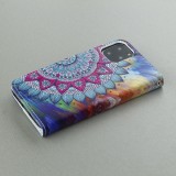 Fourre iPhone 11 - Flip Mandala rainbow
