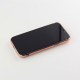 Hülle iPhone 13 mini - Gummi Bronze mit Ring grau grün