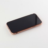 Hülle iPhone 7 / 8 / SE (2020, 2022) - Gummi Bronze mit Ring - Rosa