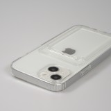 iPhone 11 Case Hülle - Gummi mit Kartenhalter - Transparent