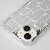 iPhone 11 Case Hülle - Gummi Bumper Katzen Spiegel - Transparent