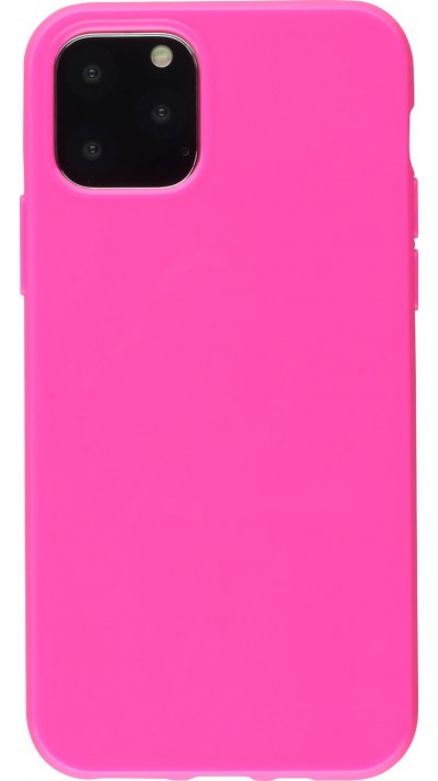 Hülle iPhone 11 - Gummi - Dunkelrosa