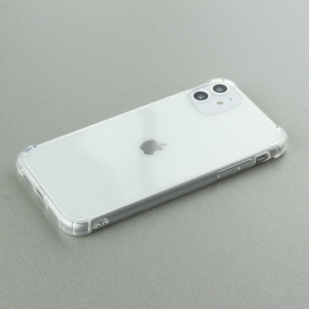 Hülle iPhone 11 - Gummi Transparent Gel Bumper mit extra Schutz für Ecken Antischock