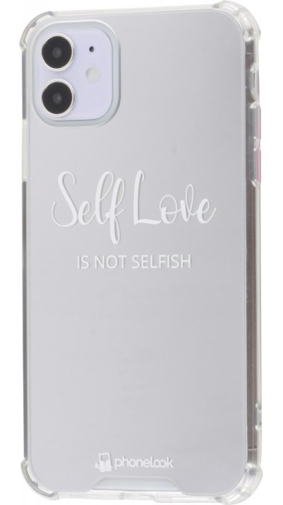 Coque iPhone X / Xs - Miroir Self Love