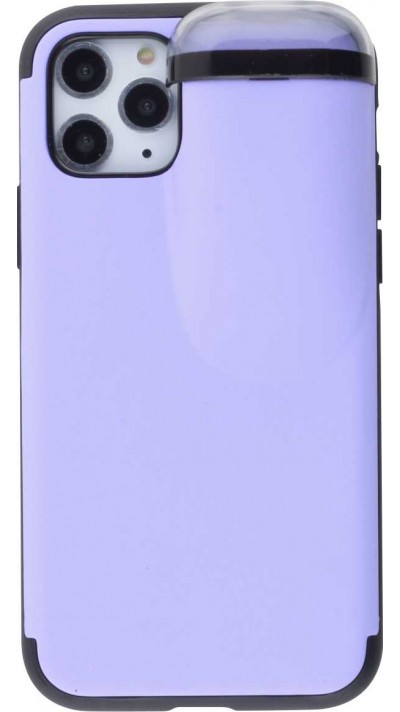 Hülle iPhone 11 Pro Max - 2-In-1 AirPods - Violett