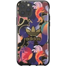 Coque iPhone 11 Pro - Adidas gel rigide design inspiration japonaise avec logo doré - Multicolore