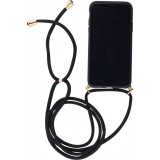 Hülle iPhone 11 Pro Max - Bio Eco-Friendly Vegan mit Handykette Necklace - Schwarz