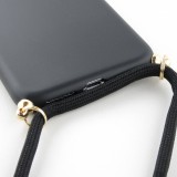 Hülle iPhone 11 Pro Max - Bio Eco-Friendly Vegan mit Handykette Necklace - Schwarz