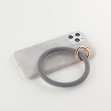 Coque iPhone 11 Pro - Bracelet cuir - Gris