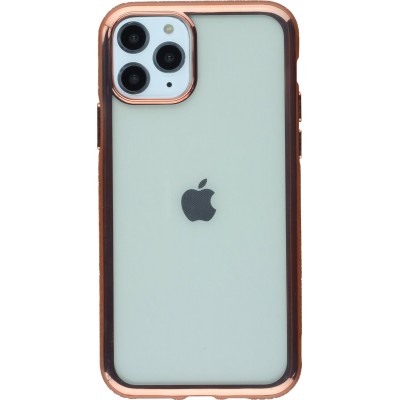 Coque iPhone 11 Pro - Bumper Diamond or - Rose
