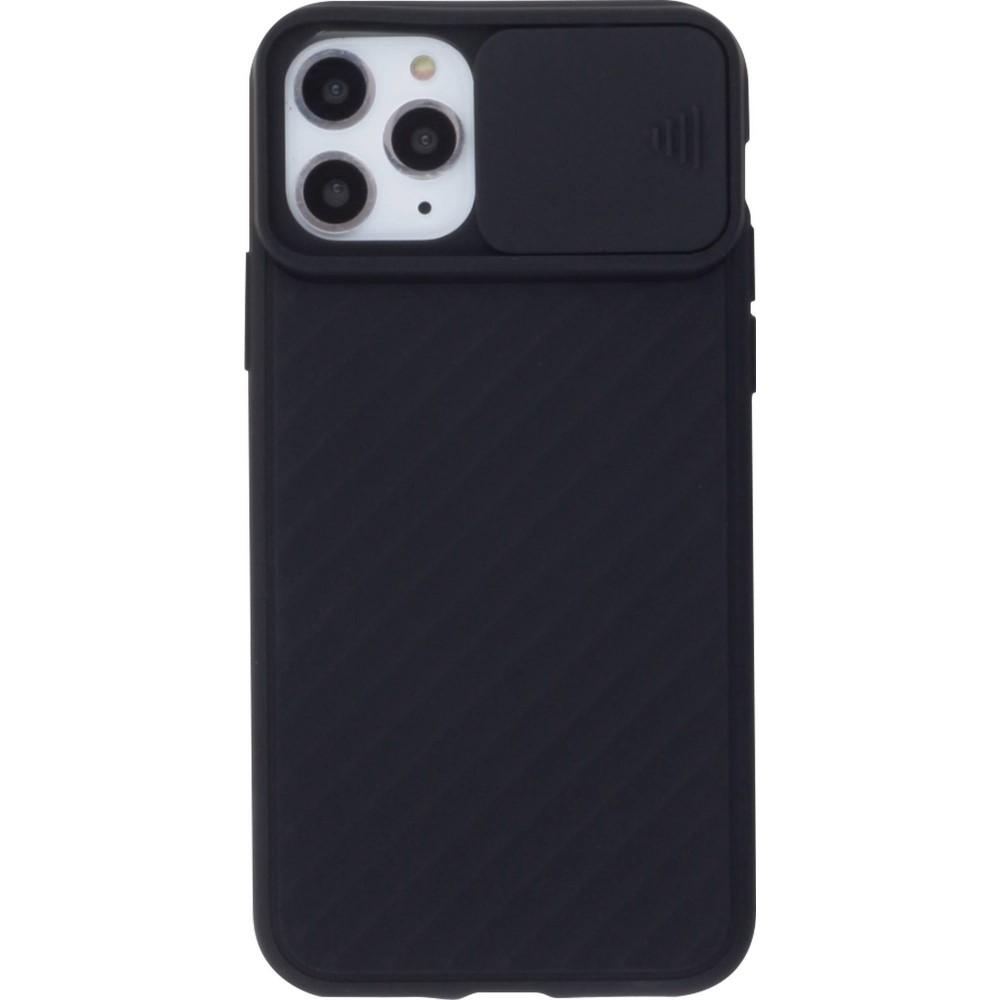 Hülle iPhone 11 Pro Max - Kamera Klappe - Schwarz