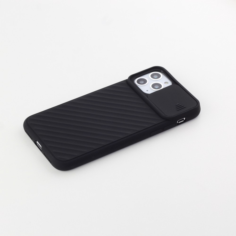 Hülle iPhone 11 Pro Max - Kamera Klappe - Schwarz