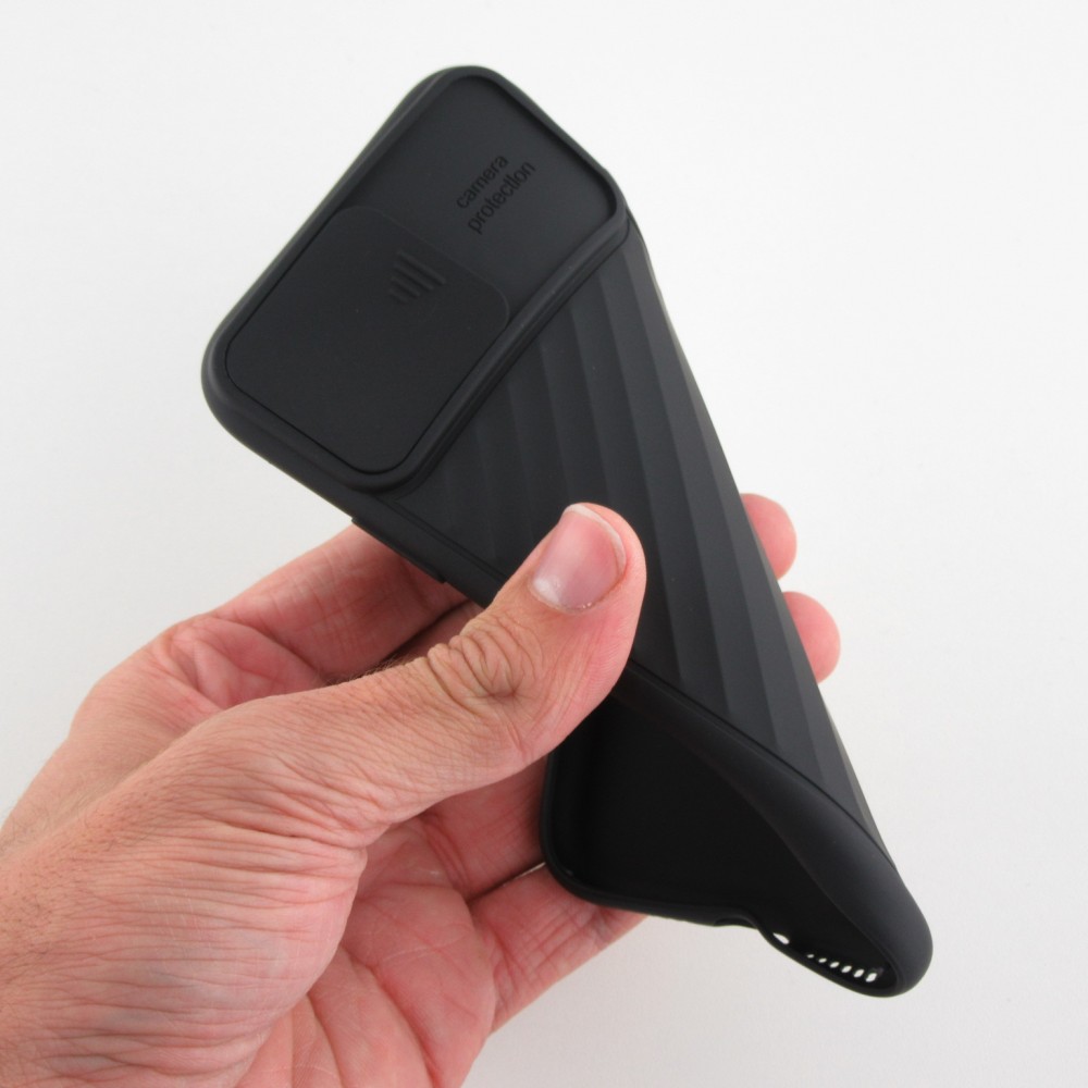 Hülle iPhone 11 Pro Max - Kamera Klappe - Schwarz