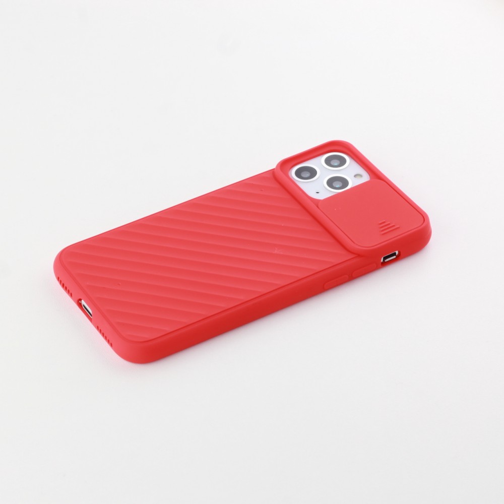 Coque iPhone 11 Pro Max - Caméra Clapet - Rouge