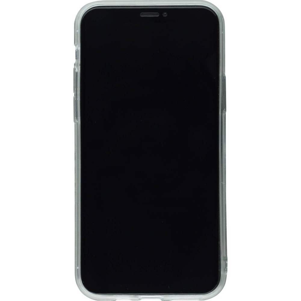 Coque iPhone 11 Pro Max - Clear crâne roses