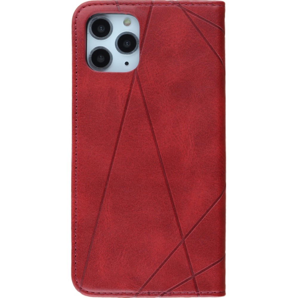 Hülle iPhone 11 Pro - Flip Geometrisch - Rot