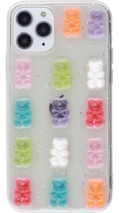 Coque iPhone 11 Pro - Gel Bonbons Oursons 3D