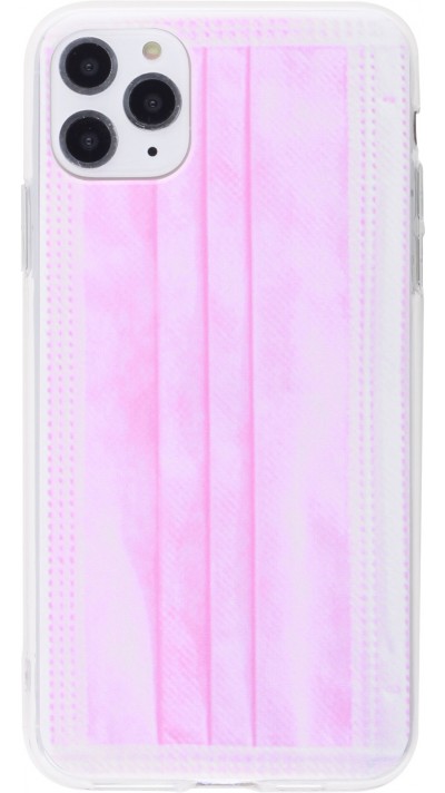 Coque iPhone 11 Pro Max - Gel masque chirurgical - Rose