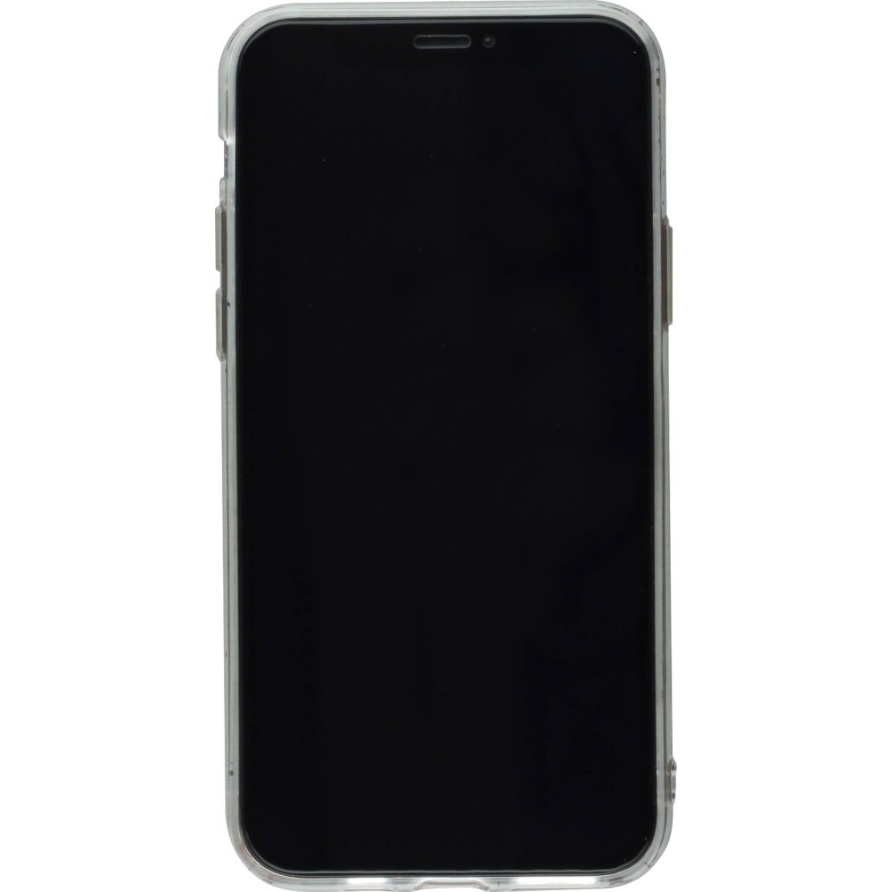 Hülle iPhone 11 - Gummi kleines Herz - Weiss