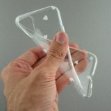 Hülle iPhone 11 - Gummi kleines Herz - Weiss