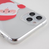 Hülle iPhone 11 Pro Max - Gummi transparent Weihnachten santa