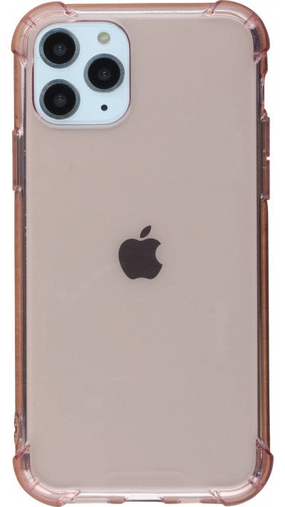 Coque iPhone 11 Pro Max - Gel transparent bumper - Rose