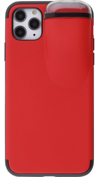 Coque iPhone 11 Pro Max - 2-In-1 AirPods - Rouge