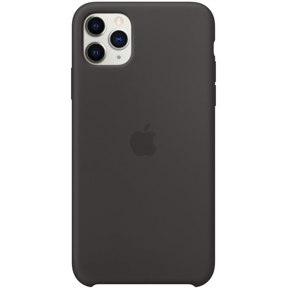 iPhone 11 Pro Max Case Hülle - Apple Silikon soft touch - Anthrazitgrau
