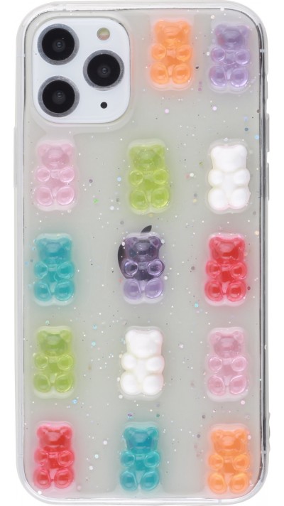 Coque iPhone 11 Pro Max - Gel Bonbons Oursons 3D
