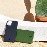 Coque iPhone 11 Pro Max - NOPAAL cuir de cactus vegan - Noir