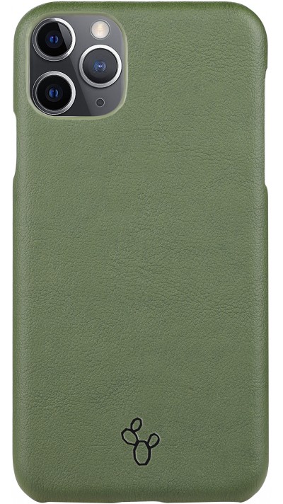Coque iPhone 11 Pro Max - NOPAAL cuir de cactus vegan vert pampa