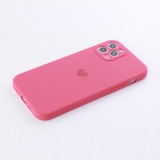 Coque iPhone 12 Pro Max - Silicone Mat Coeur - Rose