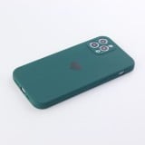 Hülle iPhone 11 Pro Max - Silikon Mat Herz - Dunkelgrün