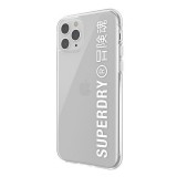 iPhone 11 Pro Max Case Hülle - Superdry Clear Case transparent mit Logoaufdruck