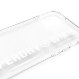 iPhone 11 Pro Max Case Hülle - Superdry Clear Case transparent mit Logoaufdruck