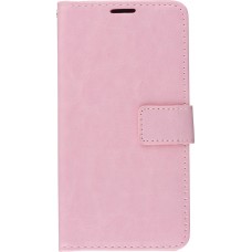 Fourre Samsung Galaxy S25 - Premium Flip cuir lisse porte-cartes - Rose clair