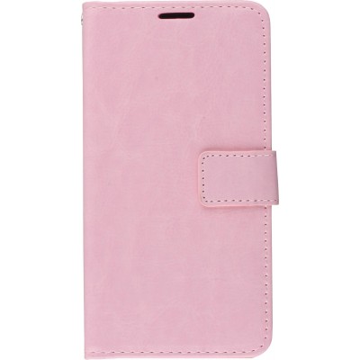 Hülle iPhone 15 Pro - Premium Flip Leder Tasche - Hellrosa