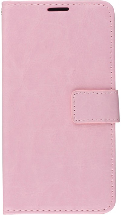 Fourre Samsung Galaxy S23+ - Premium Flip cuir lisse porte-cartes - Rose clair