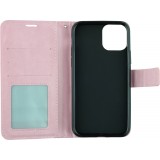 Fourre Samsung Galaxy S25 - Premium Flip cuir lisse porte-cartes - Rose clair