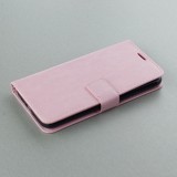 Fourre Samsung Galaxy S25 - Premium Flip cuir lisse porte-cartes - Rose clair