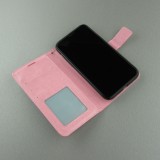 Fourre Samsung Galaxy S25 - Premium Flip cuir lisse porte-cartes - Rose clair