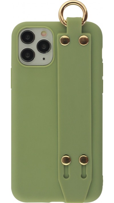 Coque iPhone 11 Pro Max - Silicone Mat Strap - Vert