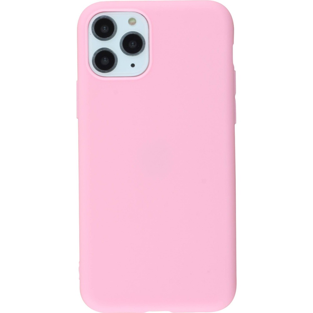 Hülle iPhone 11 Pro Max - Silicone Mat - Dunkelrosa