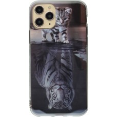 Coque iPhone 11 - TPU Baby Cat Tiger
