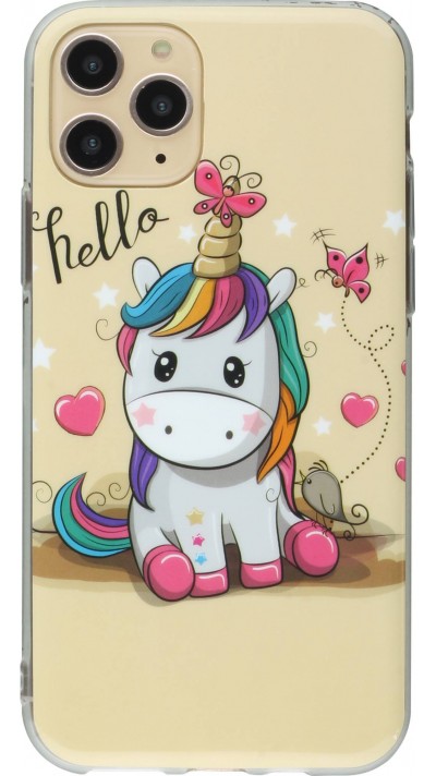 Coque iPhone 11 Pro - TPU Hello Licorne