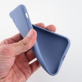 Coque iPhone 12 - Silicone Mat Coeur - Lavande