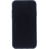Hülle iPhone 11 - Silikon Mat Herz - Schwarz