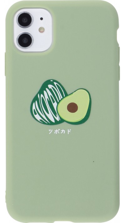 Hülle iPhone 12 / 12 Pro - Silikonmatte Avocado Einz