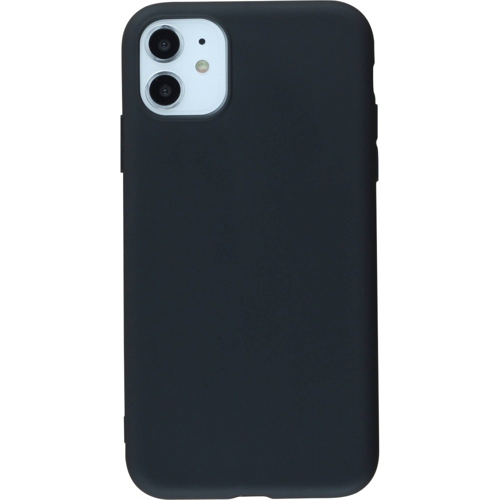 Coque iPhone 14 Plus - Silicone Mat - Noir