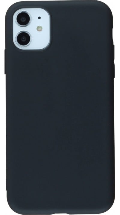 Coque iPhone 14 - Silicone Mat - Noir